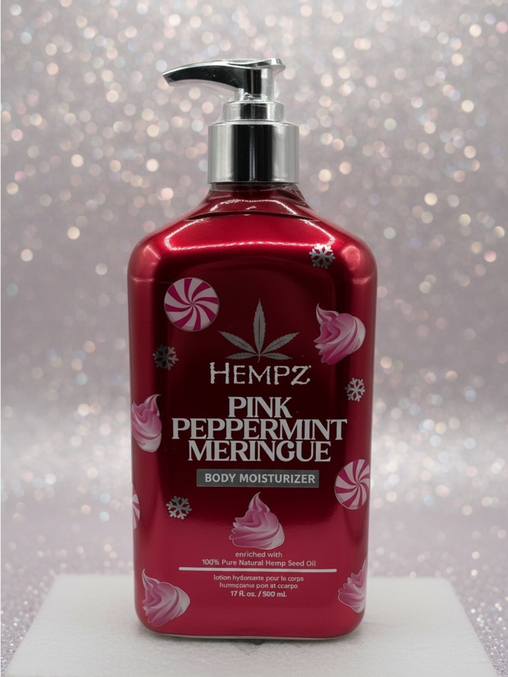 Hempz Pink Peppermint Meringue Body Moisturizer 17 oz New